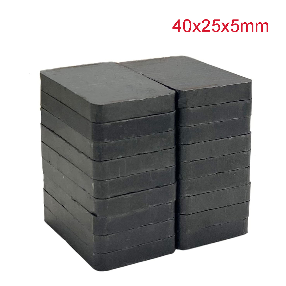 Hobby Is Science - Magnesy ferrytowe ceramiczne (40mm) Prostokątne magnesy,