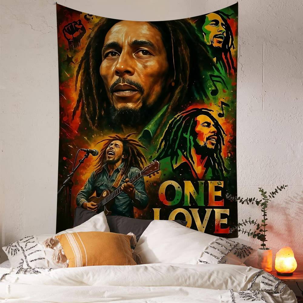 Science Bob - Jamajskie gobeliny ścienne Bob Reggae Marley